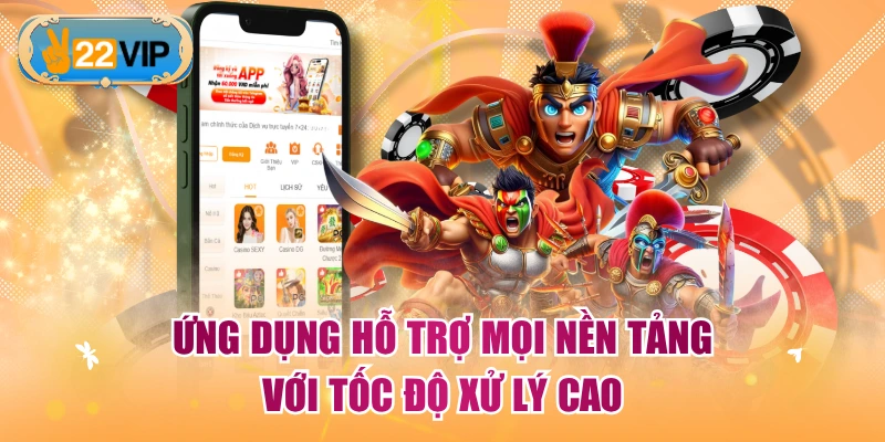 Ứng dụng hỗ trợ mọi nền tảng với tốc độ xử lý cao